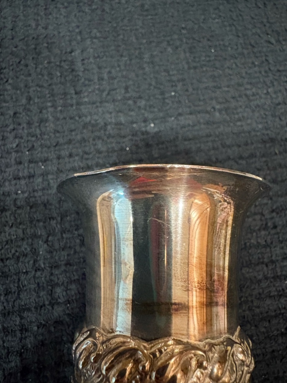 Vintage Ronson Waldorf Silver Plate Cigarette Holder, Vase Or Candle Holder - Picture 6 of 8